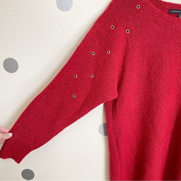 Adrienne Vittadini Sweater with Grommet Embellishments - Picture 4 of 5